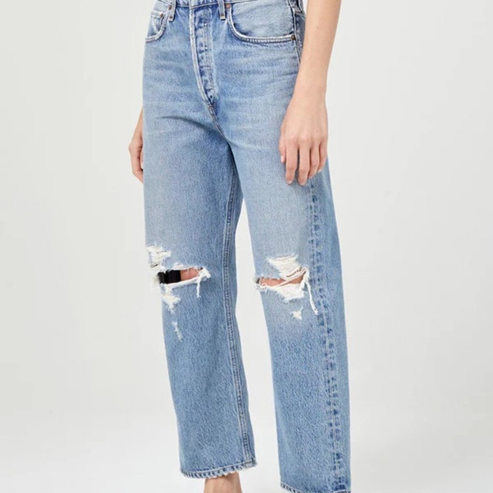 Agolde 90s cropped loose jeans size 28 designer